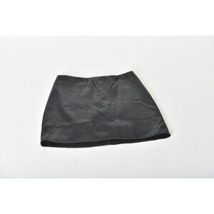 Fashion Nova Black Faux Leather Skirt Size S {NWT}